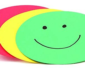 Hygloss Behavior Cards - Motivational for Students & Kids - Red, Yellow & Green Incentive Cards for Classroom - Early Childhood Education Material - Pocket Chart Cards - 5” Circles - Pack of 75