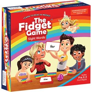 the fidget game learn to read in weeks master 220 high-frequency dolch sight words curriculum-appropriate for pre-k to grade 3 – popping mats & dice
