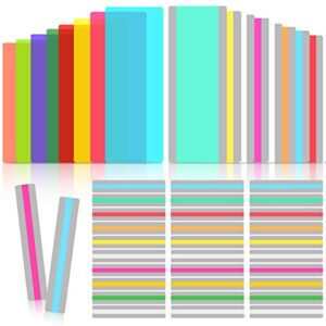 48 pieces guided reading strips with 3 styles highlight bookmarks colored overlay reading tracking rulers for children students teachers help with dyslexia