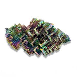 Natural Bismuth Ore,Rainbow Bismuth, Metal Crystal,Crystal Gifts,Mineral Specimen,Home Decoration,Rainbow Bismuth, Metal Crystal (Approx: 0.19-0.24Ib)