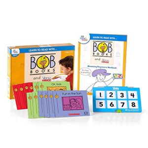 hand2mind learn to read with bob books & versatiles advancing beginner set, early reader books, phonemic awareness workbook, kindergarten phonics learning activities, science of reading