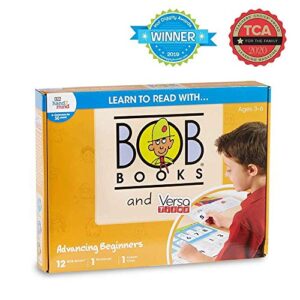hand2mind Learn to Read with BOB Books & VersaTiles Advancing Beginner Set, Early Reader Books, Phonemic Awareness Workbook, Kindergarten Phonics Learning Activities, Science of Reading
