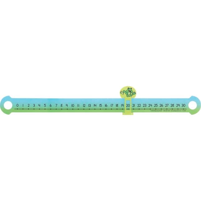 Really Good Stuff Slide and Learn Number Line, 21” by 3” (Set of 12) – Durable Plastic Number Line Focuses on Numbers 0 to 30 – Practice Addition, Subtraction – for School and Home