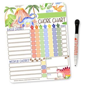 dinosaur kids chore chart magnetic, reward chart for kids, good behavior chart for kids at home, my responsibility chart for kids, magnetic reward chart for kids behavior, chore chart for one child