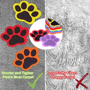 48 Pcs Carpet Markers Floor Dots, Paw Prints Carpet Dots for Teacher Supplies Elementary School Kindergarten Daycare Classroom Decoration