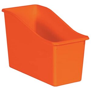 teacher created resources® orange plastic book bin