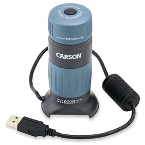 Carson MM-940 zPix 300 Zoom 86x-457x Power USB Digital Microscope with Integrated Camera and Video Capture,Black