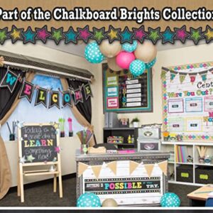 Teacher Created Resources Chalkboard Brights Straight Border Trim (5619)