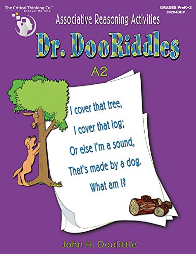 Dr. DooRiddles A2 Workbook - Associative Reasoning Activities (Grades PreK-2)