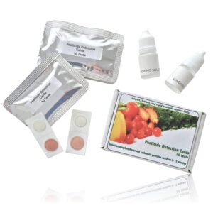 pesticide test strips by renekabio, food pesticide testers, fruit pesticide test kit, pesticide testing equipment, home use science fair projects vegetables fruits marijuana 20 test