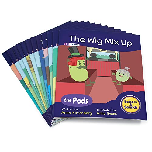 Junior Learning Decodable Readers The Pods – Phase 3 Phonics: The Science of Reading, Easy decodable Texts, Beginning Readers, with 12 Books, for Ages 5+, Grade K