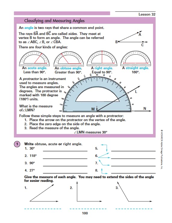 Horizons 6th Grade Math Student Book 1 (Lifepac)
