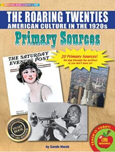 galvj the roaring twenties (american culture in the 1920s) primary sources pack (9780635131638)