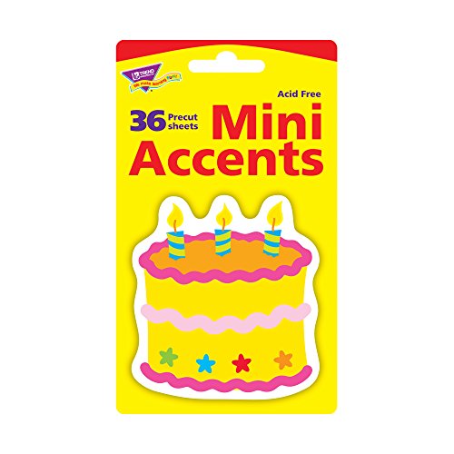 TREND enterprises, Inc. Birthday Cake Mini Accents, 36 ct