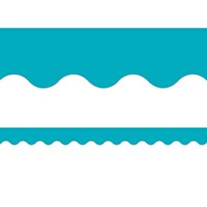 Teacher Created Resources Teal Scalloped Border Trim (5450)
