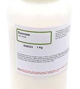 Laboratory-Grade Sucrose Cane Sugar, 1kg - The Curated Chemical Collection