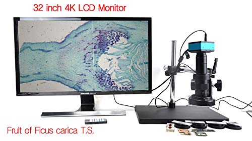 HAYEAR 4K UDH 2160P 1080P HDMI USB Industrial Microscope Camera for Machine PCB Board CPU Repair Soldering；PC Support Windows/Mac/Linux System