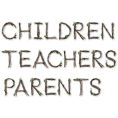 CTP Rustic Twigs Punch-Out Letters for Classroom – Essential Homeschool Supplies – Top Back to School Supplies