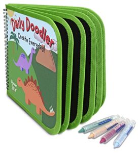 the pencil grip reusable activity book daily doodler dino cover (tpg-841)