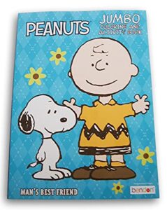 peanuts snoopy coloring & charlie brown activity book – 80 pages