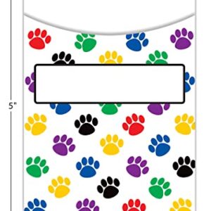 Teacher Created Resources Paw Prints Library Pockets (5550)