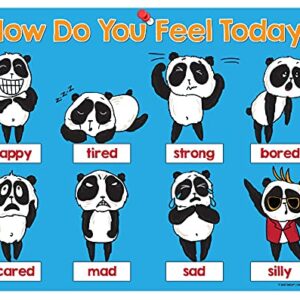 ZOCO - Feelings, Emotions Magnet Chart for Kids - How Am I Feeling Today Mood Chart for Toddlers - Preschool and Elementary Classroom Supplies - Laminated with Magnets, 8.5 x 11 inches