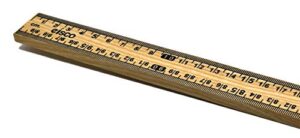 meter stick, one meter, hardwood – graduated edges – horizontal reading – centimeters and millimeters – eisco labs