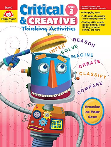 Evan-Moor Critical and Creative Thinking Activities Teacher's Resource Book, Grade 2