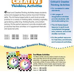 Evan-Moor Critical and Creative Thinking Activities Teacher's Resource Book, Grade 2