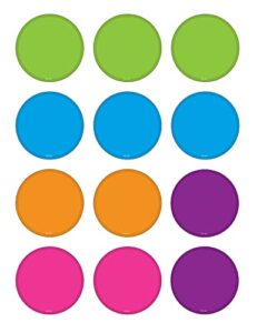 teacher created resources bright colors circles mini accents (5113)