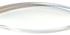 Eisco Labs Double Convex Acrylic Lens; 89mm Length, 20cm Focal Length - Clear Face & Frosted Face