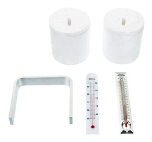 eisco labs heat transfer kit class pack (15 kits); each kit contains heat transfer kit with 2 calorimeters with lids, 1 aluminum heat transfer bar, and 1 low range therm, 1 high range thermometer