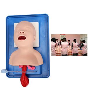 Intubation Manikin, Study Teaching Baby Model Lab Airway Management Training Infant Tracheal Manikin with Tube (US Shipping)