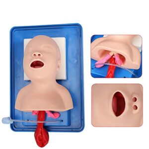 Intubation Manikin, Study Teaching Baby Model Lab Airway Management Training Infant Tracheal Manikin with Tube (US Shipping)