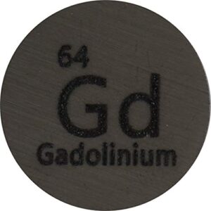 gadolinium (gd) 24.26mm metal disc 99.9% pure for collection or experiments