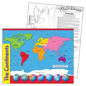 TREND ENTERPRISES, INC. The Continents Learning Chart, 17" x 22"