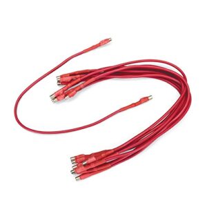 red magnetic leads, 11-3/4″, pack of 10