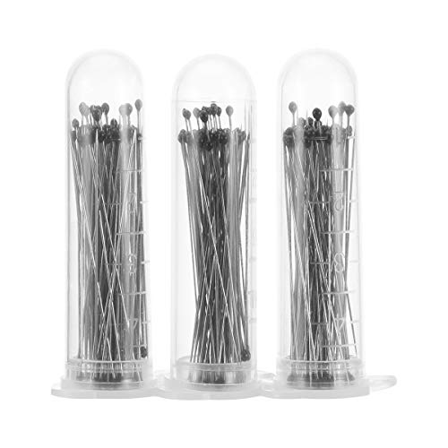 UKCOCO 300 Pcs Stainless Steel Insect Pins,Entomology Pins Needles Insect Specimen Pins for School Lab Entomology Butterfly Collectors (Size 0 1 2,100 Each)