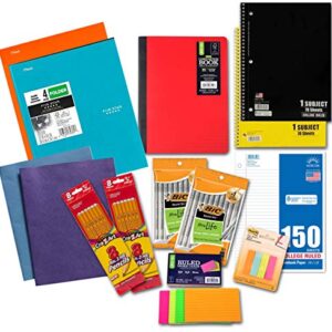 14 Piece Student Grade School College Essential Supplies Quick-start Bundle Kit