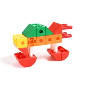 Edx Education Construction Linking Cubes - Mini Jar Set of 80 - Linking Cubes - STEM Play - Math Manipulative for Kids