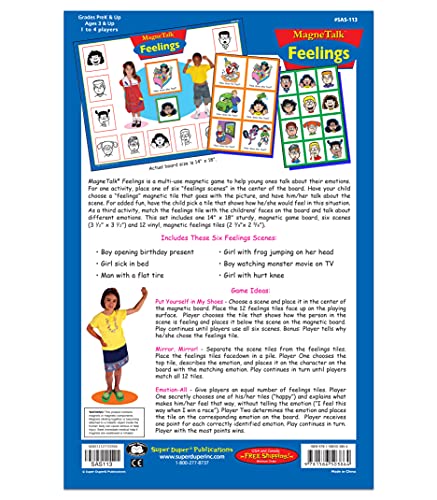 Super Duper Publications | Magnetic Feelings Board Game | Educational Learning Resource for Children