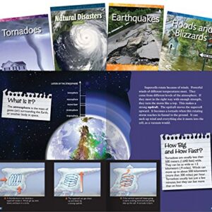 Teacher Created Materials - Classroom Library Collections: Natural Disasters - 4 Book Set - Grades 3-5 - Guided Reading Level O - R