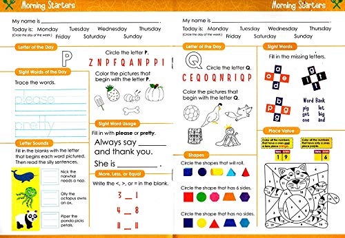 Kindergarten - Morning Starters Educational Workbooks - v2