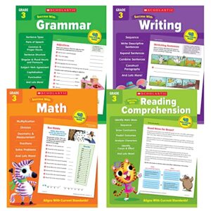 scholastic teacher resources scholastic third grade success workbooks, 4 book set