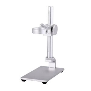 wsjie aluminum alloy stand usb microscope stand holder bracket mini foothold table frame for microscope repair soldering (color : a, size : see figure)