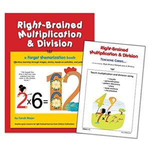 right-brained multiplication & division book and cards