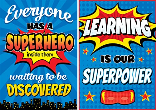 Teacher Created Resources Superhero Positive Poster Pack (TCR6666)