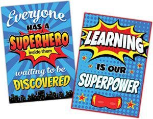 teacher created resources superhero positive poster pack (tcr6666)