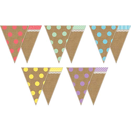 Teacher Created Resources Shabby Chic Pennants (77170)