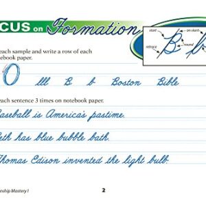 Penmanship Mastery I - Abeka 4th Grade 4 Cursive Penmanship Student Work Book